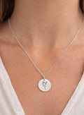 Birth Flower Necklace- Minimalist Personalized Floral Pendant