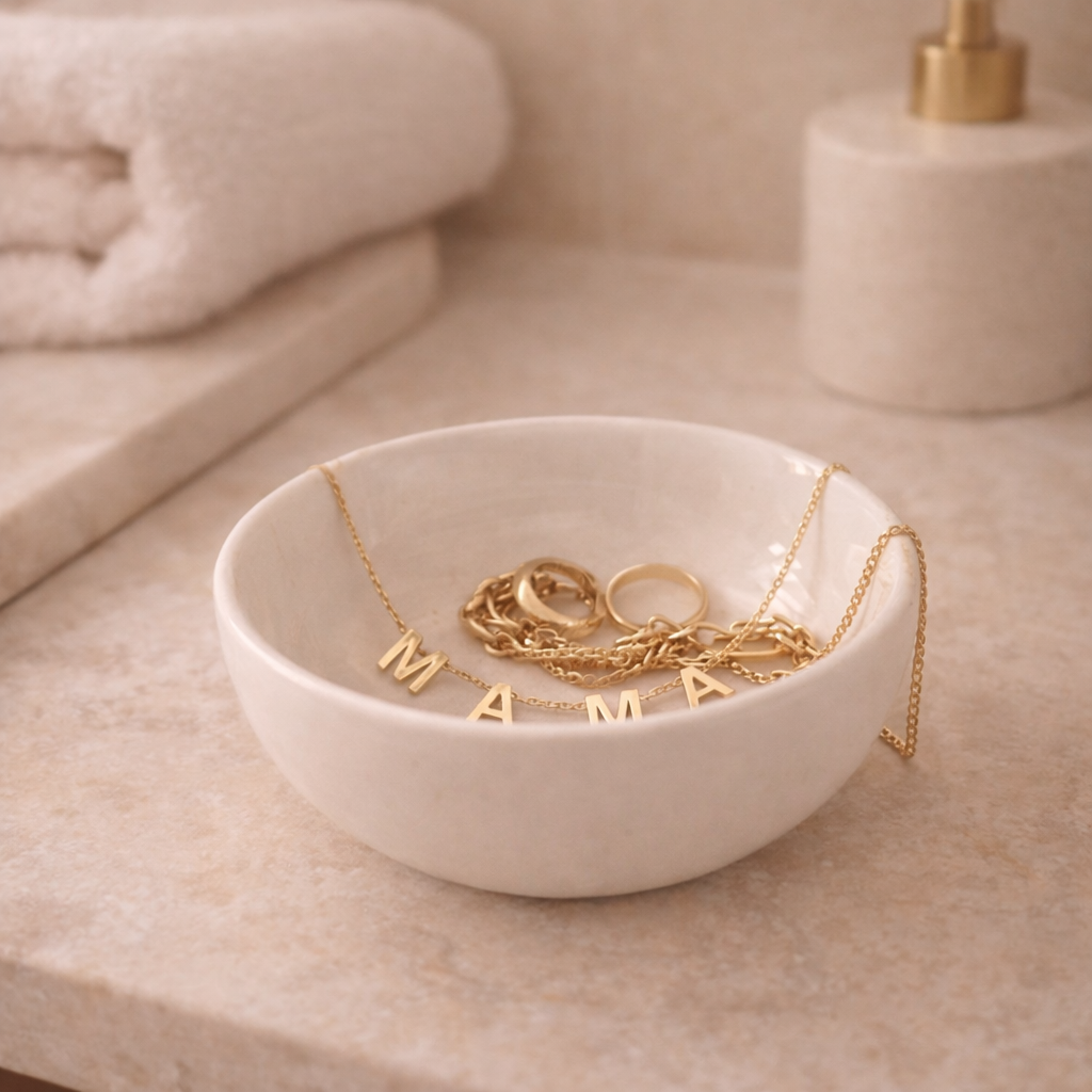 MAMA Necklace | Minimal Everyday Necklace (Silver or Gold)